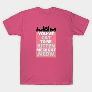 You've Cat to be Kitten Me Right Meow T-Shirt